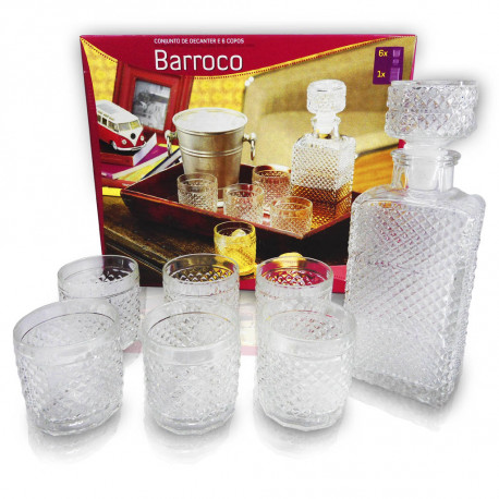 CONJUNTO DECANTER WHISK BARROCO WHEATON BRASIL