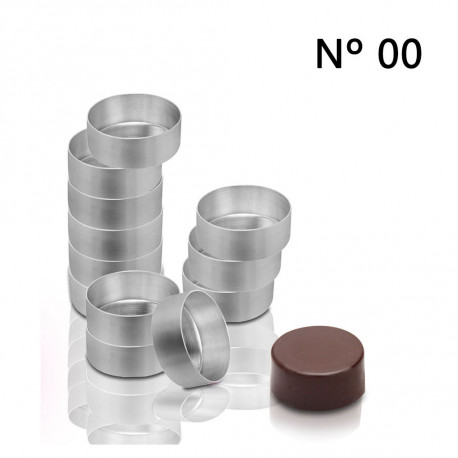 Forma Pão de Mel Redondo Nº 00 Fundo Fixo Alumínio Fest Formas 12 unidades