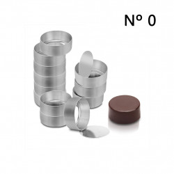 Forma Pão de Mel Redondo Nº 0 Fundo Falso Alumínio Fest Formas 12 unidades