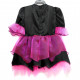 Vestido infantil bruxinha Medusa preto e rosa nº 2 - Fantasias de halloween infantil