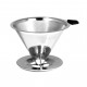 Coador de café Pour Over com filtro reutilizável em aço inox