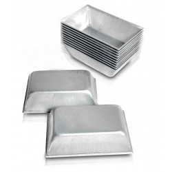 Forminhas Salgados Tropical Fundo Fixo em alumínio Fest Formas 12 peças