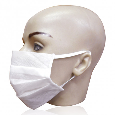 Máscara Facial Dupla Face TNT Descartável