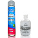 Kit Álcool spray Higienizante Antisséptico Aerossol 70º 400ml + Álcool Gel 70º Higienizador para Mãos 500ml