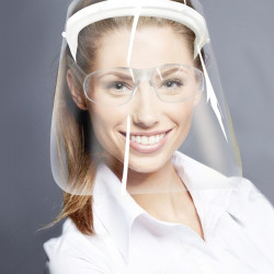 Máscara Facial Visor Protetor Anti Respingo e Óculos Visor transparente