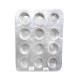 Forma de cupcake e Muffin em alumínio 12 cavidades - 1 peça