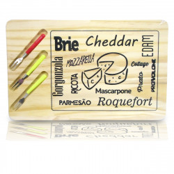 Tábua de Frios e Queijos Standart Premium com Garfinhos - Casa e cozinha