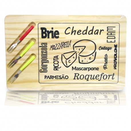 Tábua de Frios e Queijos Standart Premium com Garfinhos - Casa e cozinha