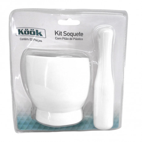 Kit Socador com Pilão de Plástico - Utilidades domésticas
