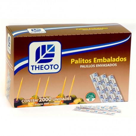 Caixa de Palitos de Dente Embalados 2000 Unidades