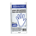 Luvas Descartáveis Plásticas para Uso Doméstico 100uni